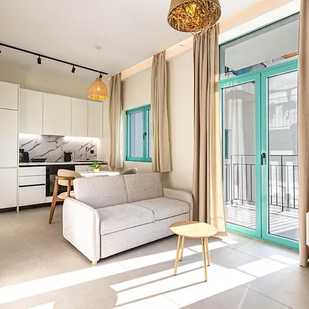 Santorini Dream 1 Bedroom W Parking, Kitchen, Sea Sunset View - Drymades Apartment Dhermi