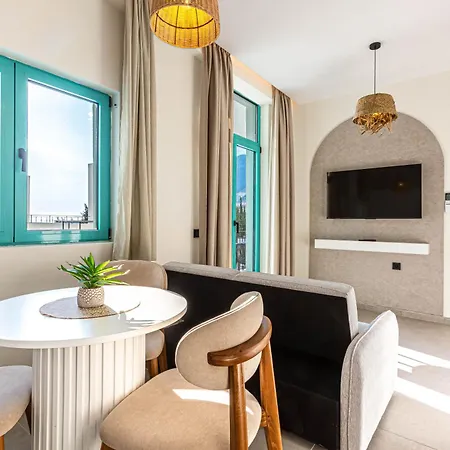 Apartment Santorini Dream 1 Bedroom W Parking, Kitchen, Sea Sunset View - Drymades *