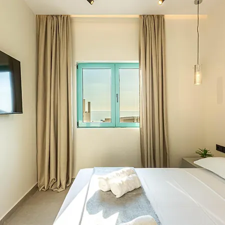 Santorini Dream 1 Bedroom W Parking, Kitchen, Sea Sunset View - Drymades * Dhermi